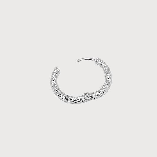 Anneaux martelés argent 1,6 cm