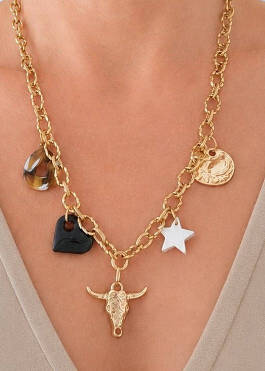 Collier 5 pampilles
