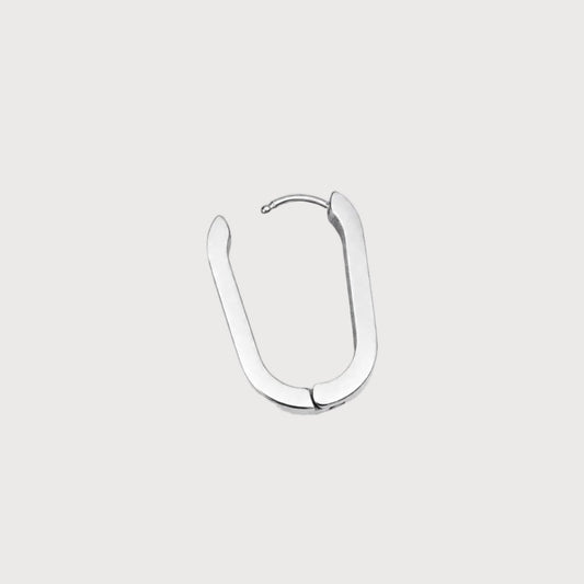 Anneaux ovales argent 2 cm